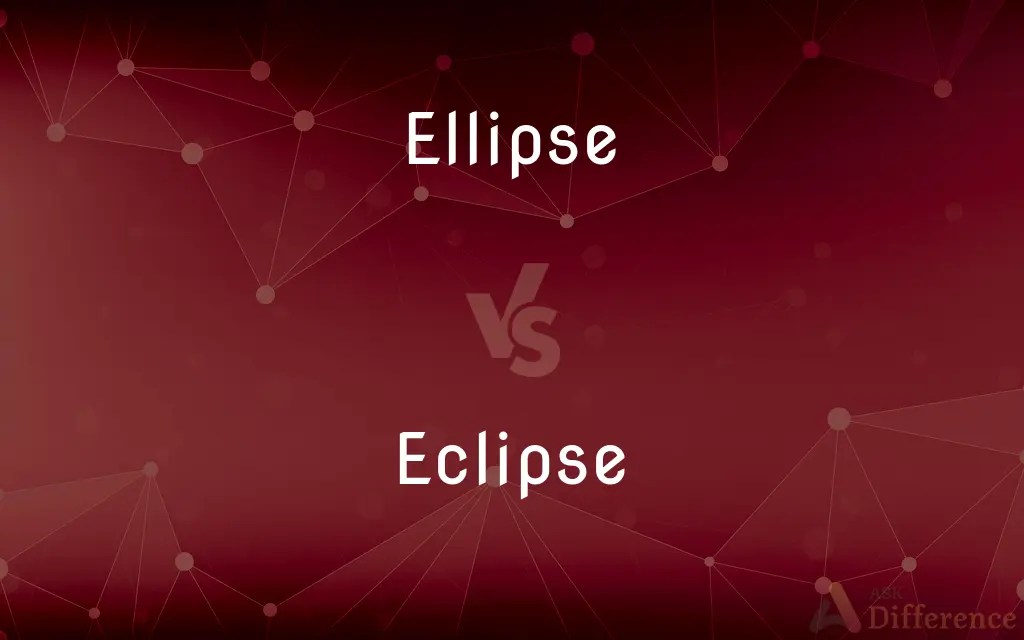 Ellipse vs. Eclipse — What’s the Difference?