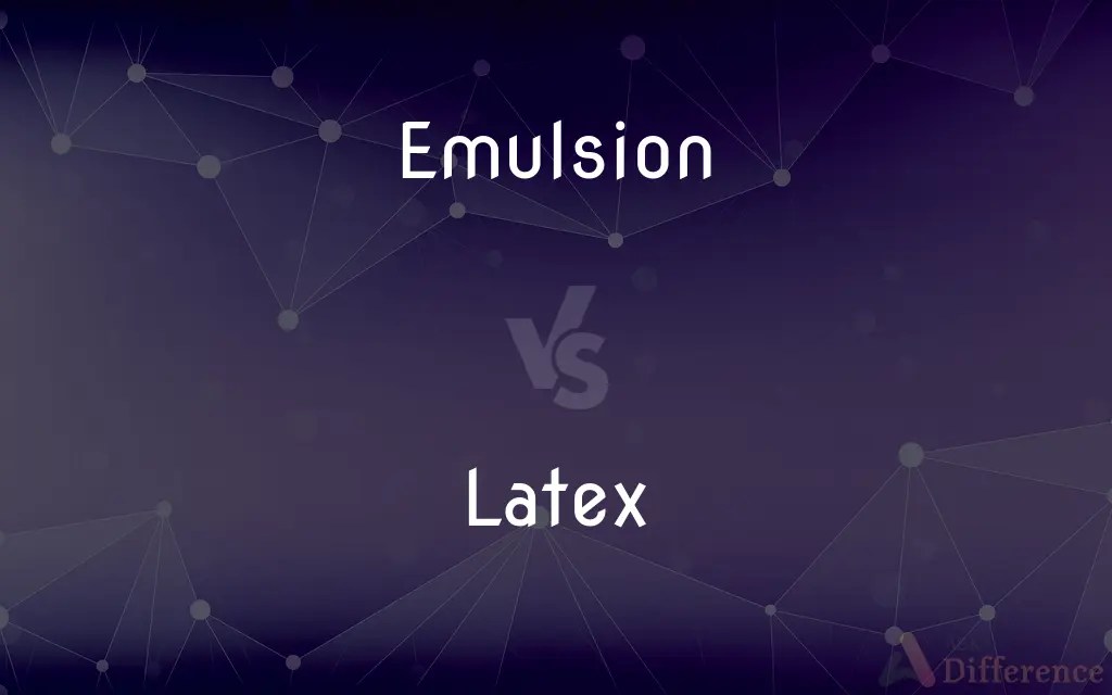 Emulsion vs. Latex — What’s the Difference?
