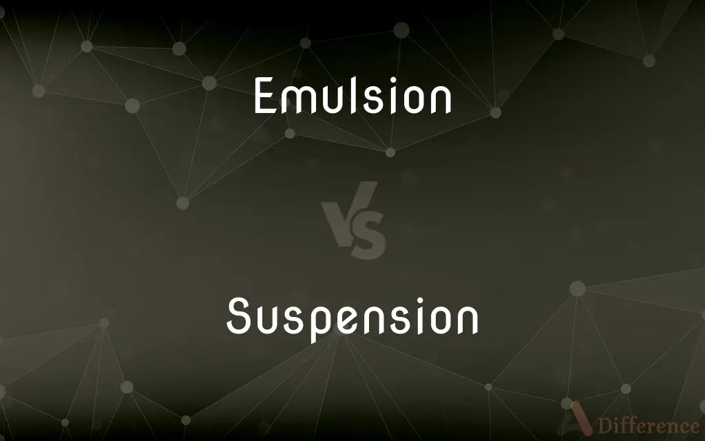 Emulsion vs. Suspension — What’s the Difference?