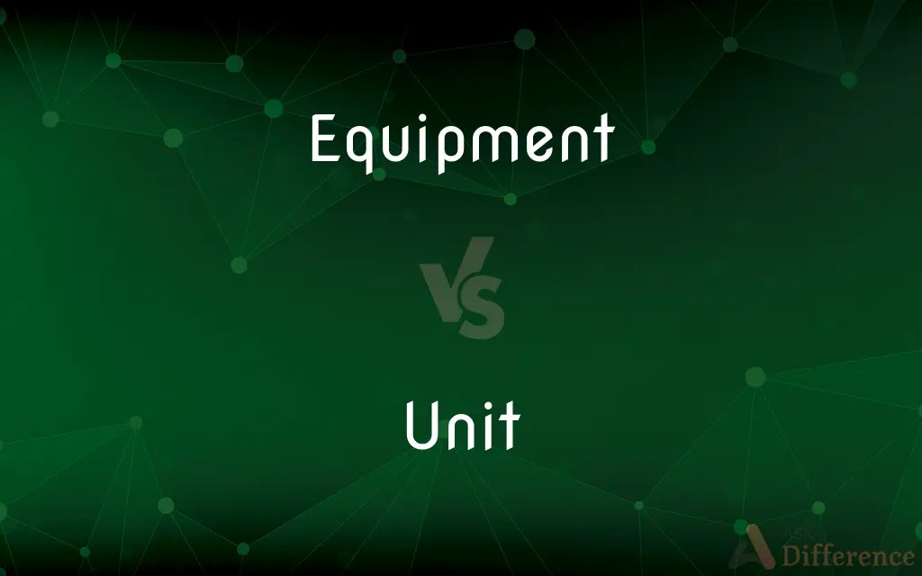 Equipment vs. Unit — What’s the Difference?