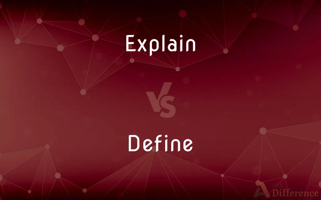 Explain vs. Define — What’s the Difference?