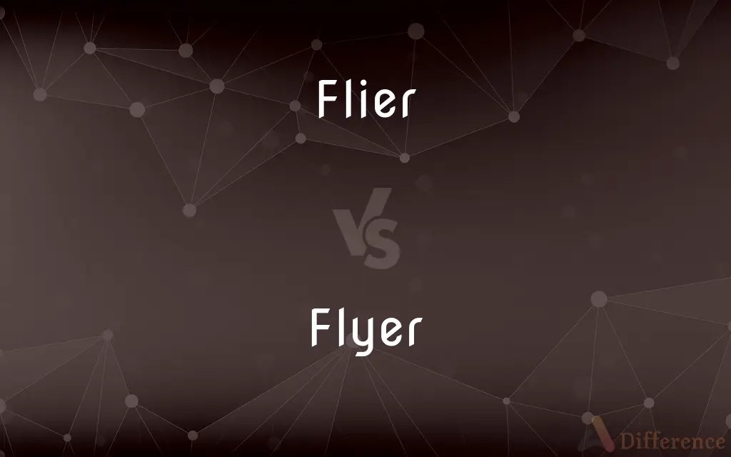 Flier vs. Flyer — What’s the Difference?