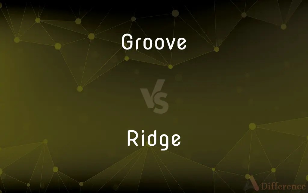 Groove vs. Ridge — What’s the Difference?