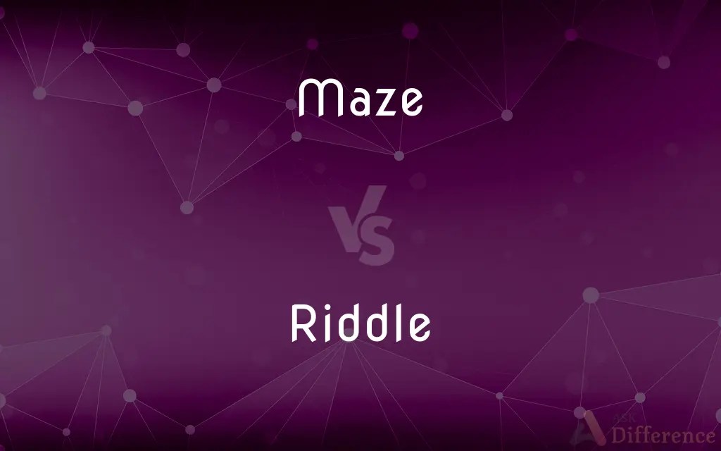 Maze vs. Riddle — What’s the Difference?