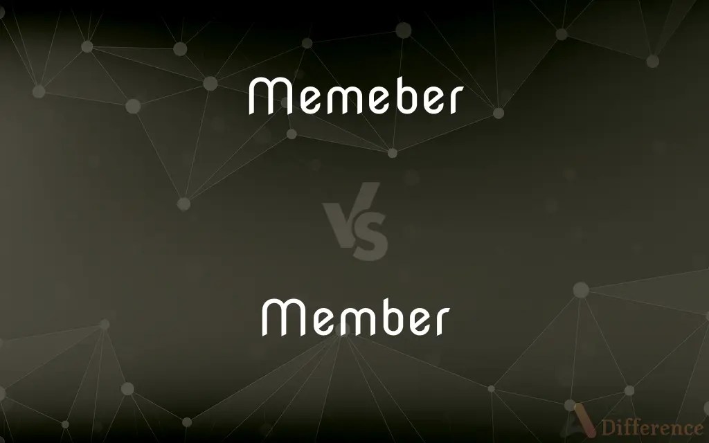 Memeber vs. Member — Which is Correct Spelling?