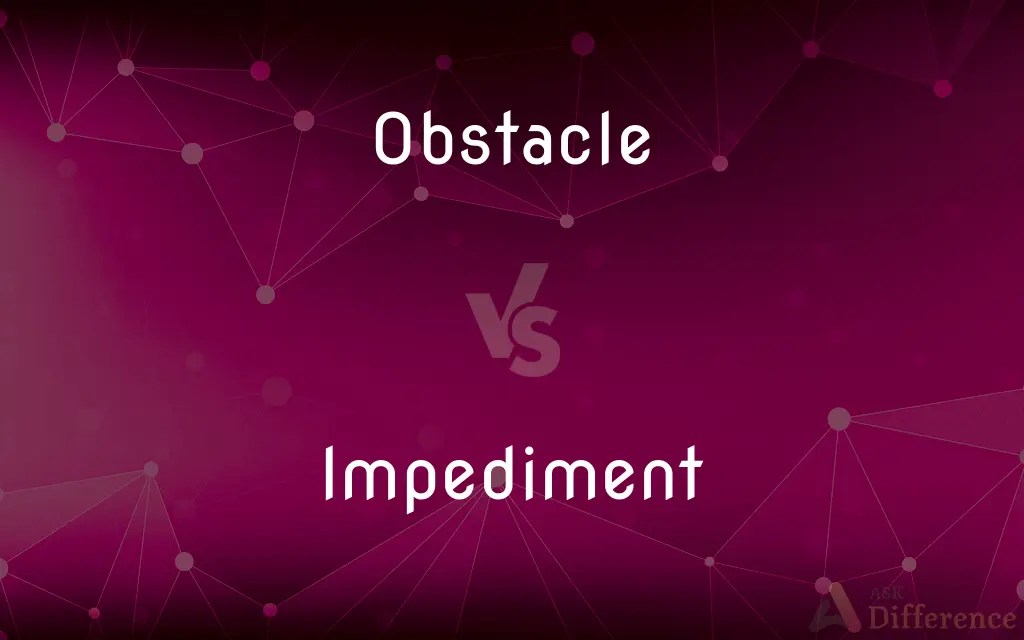 Obstacle vs. Impediment — What’s the Difference?