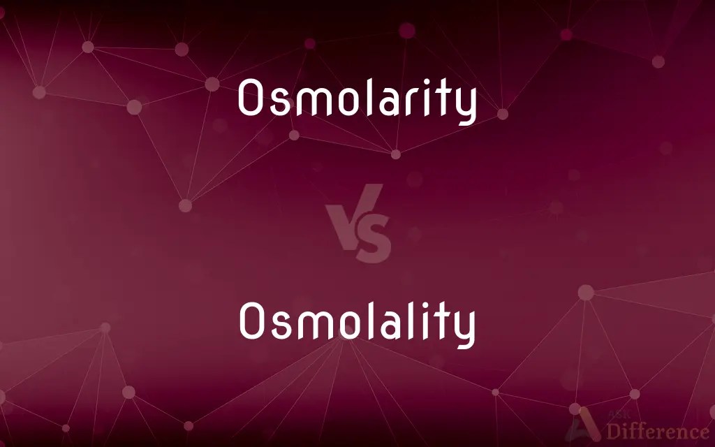 Osmolarity vs. Osmolality — What’s the Difference?