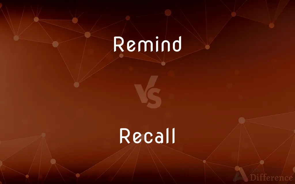 Remind vs. Recall — What’s the Difference?