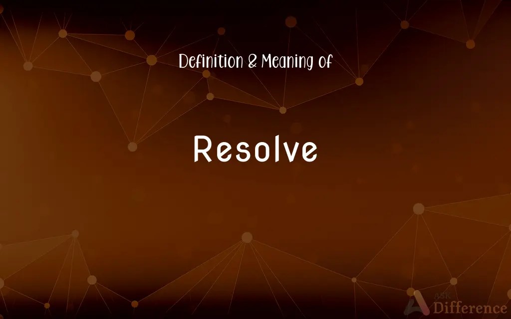 Resolve Definition and Meaning
