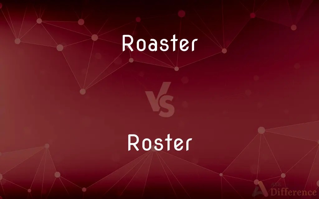 Roaster vs. Roster — What’s the Difference?