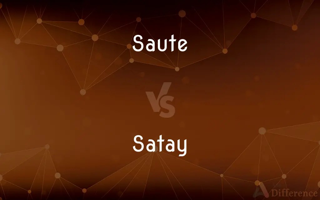 Saute vs. Satay — What’s the Difference?