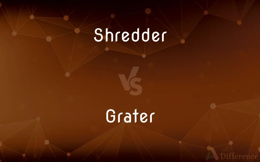 Shredder vs. Grater — What’s the Difference?