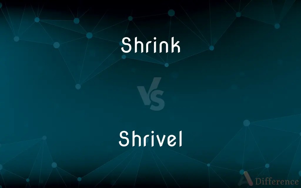 Shrink vs. Shrivel — What’s the Difference?