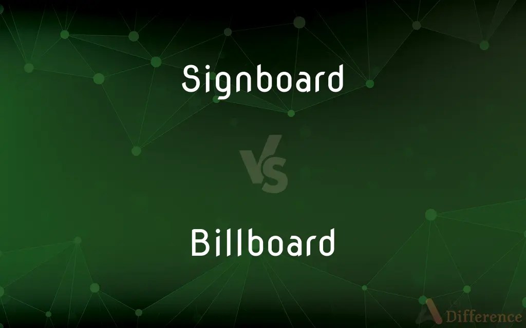 Signboard vs. Billboard — What’s the Difference?