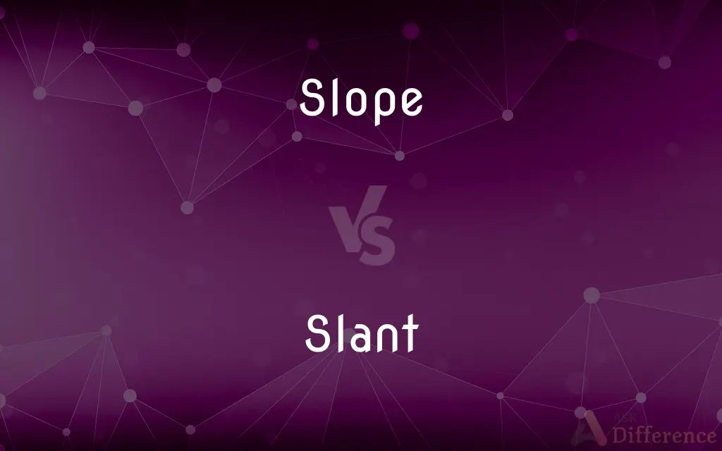 Slope vs. Slant — What’s the Difference?