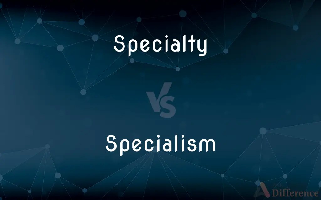 Specialty vs. Specialism — What’s the Difference?