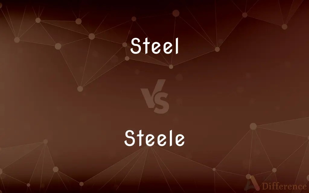 Steel vs. Steele — What’s the Difference?