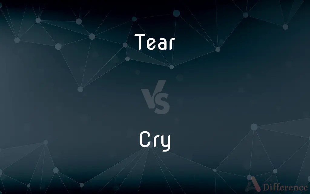 Tear vs. Cry — What’s the Difference?