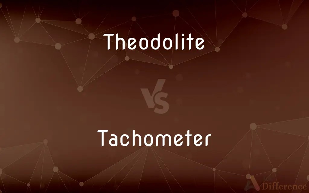 Theodolite vs. Tachometer — What’s the Difference?