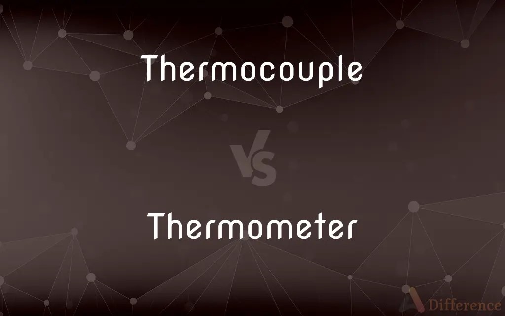 Thermocouple vs. Thermometer — What’s the Difference?