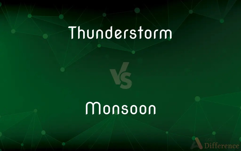 Thunderstorm vs. Monsoon — What’s the Difference?