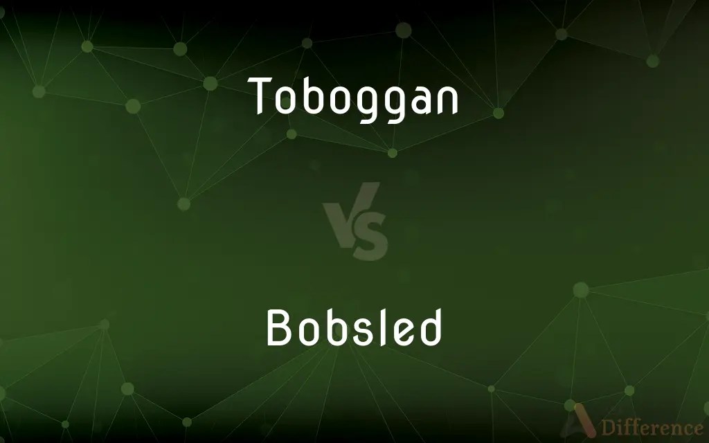 Toboggan vs. Bobsled — What’s the Difference?