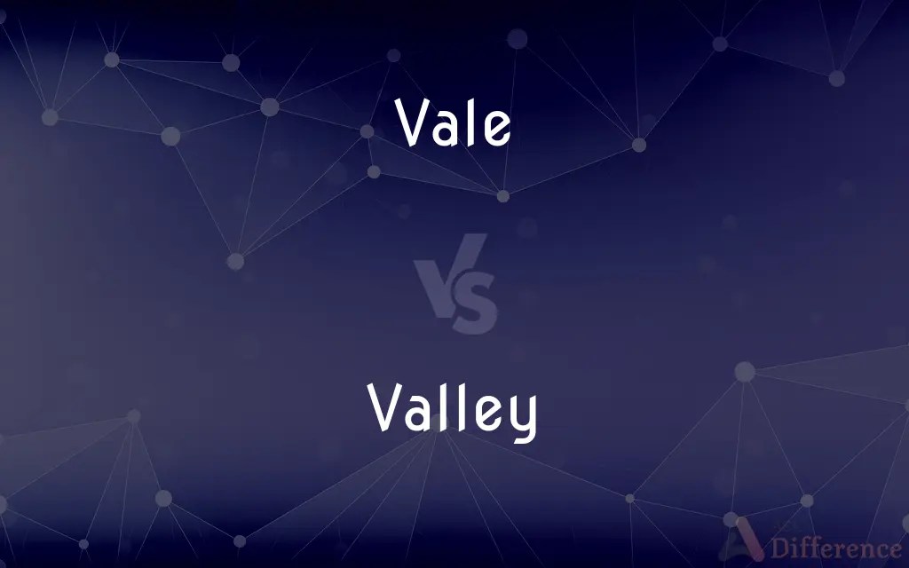 Vale vs. Valley — What’s the Difference?