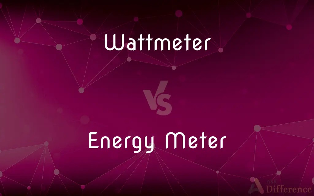 Wattmeter vs. Energy Meter — What’s the Difference?