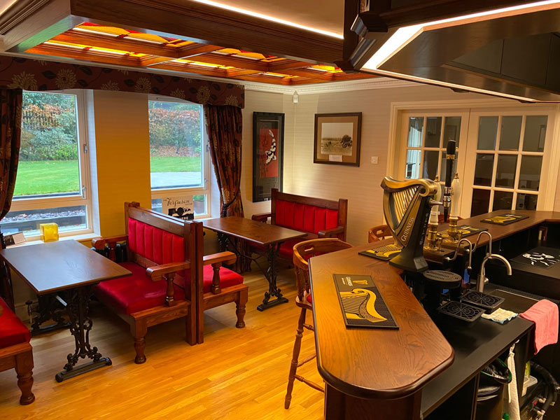 Custom made, bespoke home bars & Seating Drakes Bar Furniture