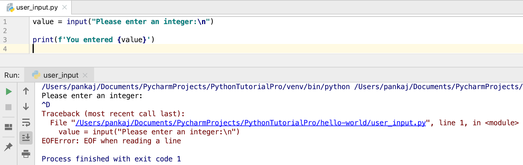 Python User Input from Keyboard input() function AskPython