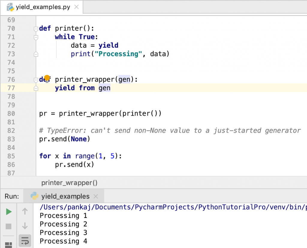 Python yield Generator Function Real Life Examples AskPython