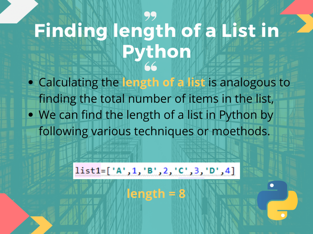 Length of a List in Python AskPython