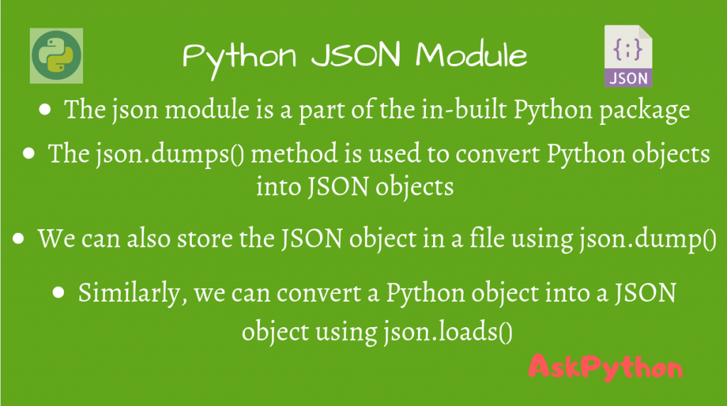 Python json Module AskPython