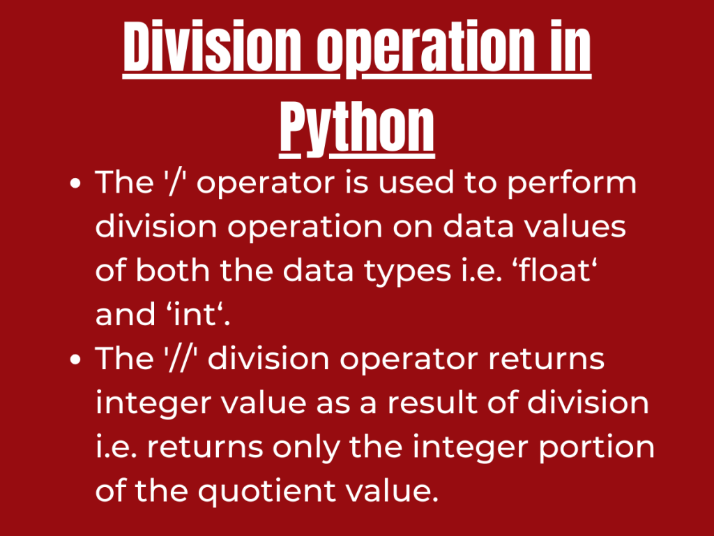 How to Perform the Python Division Operation? AskPython