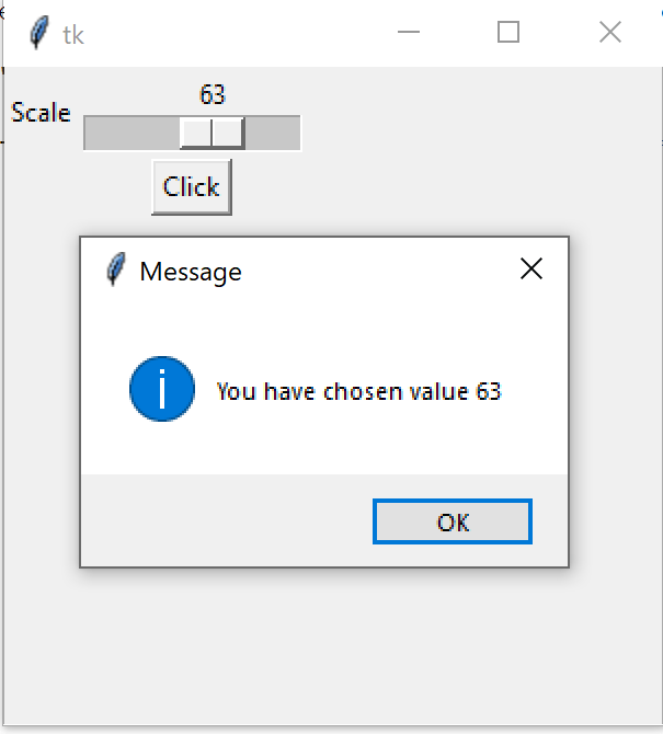 Tkinter Slider Command