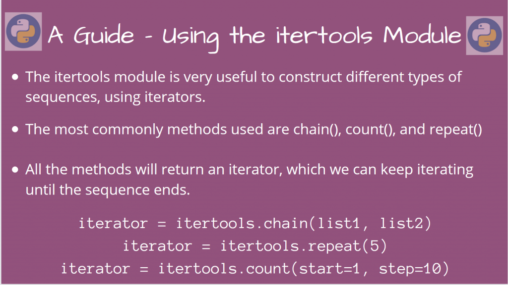 A Guide to using Python Itertools Module AskPython