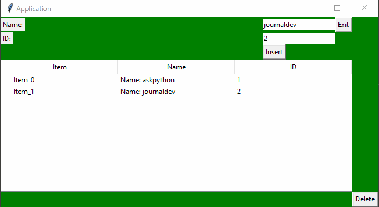 Tkinter TreeView Widget AskPython