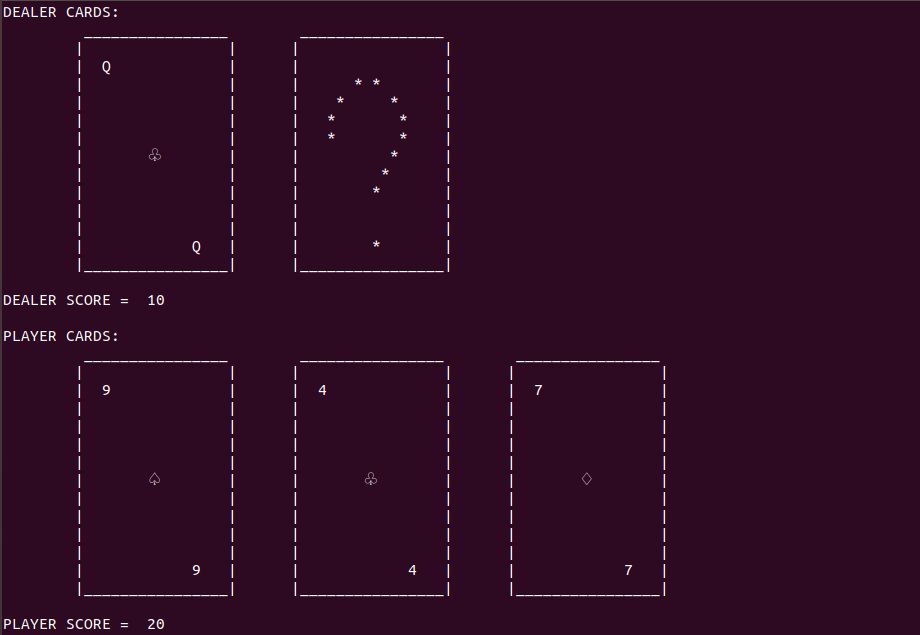 Create our own Blackjack Game using Python AskPython
