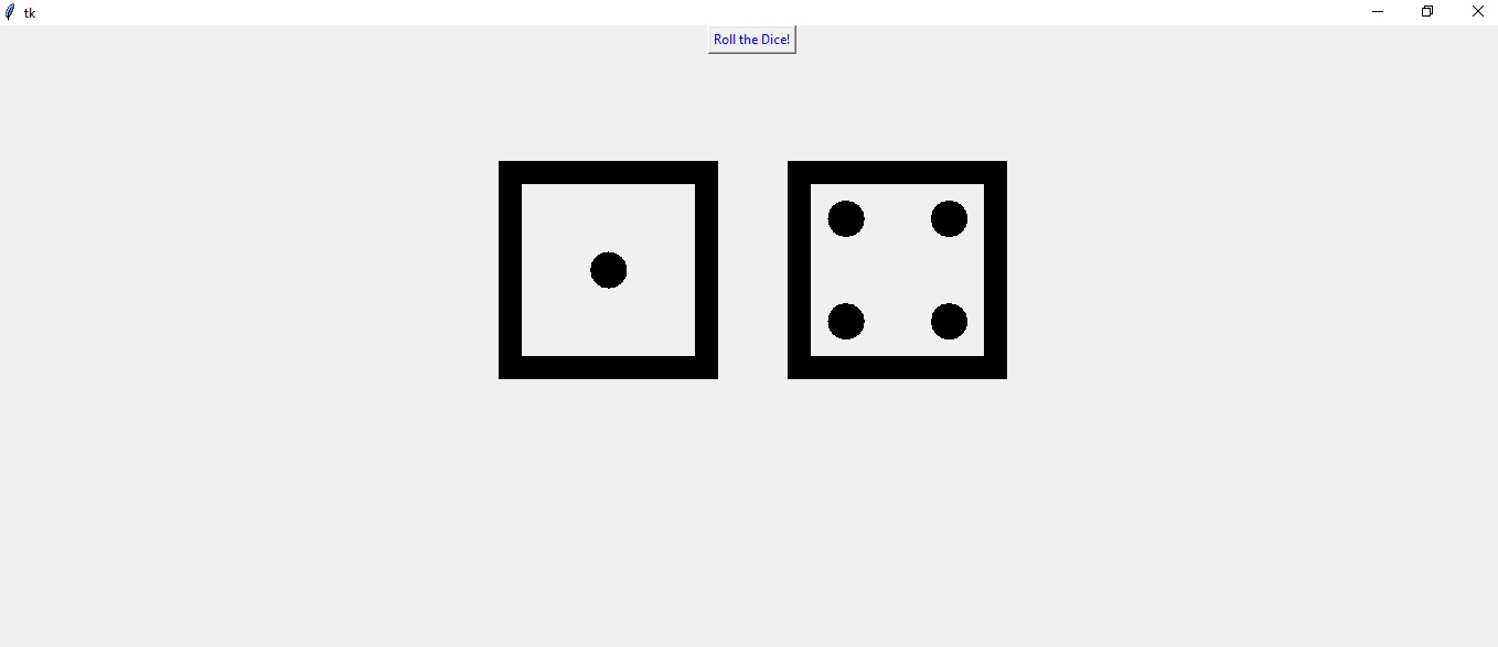GUI Dice Roll Simulation using Python AskPython