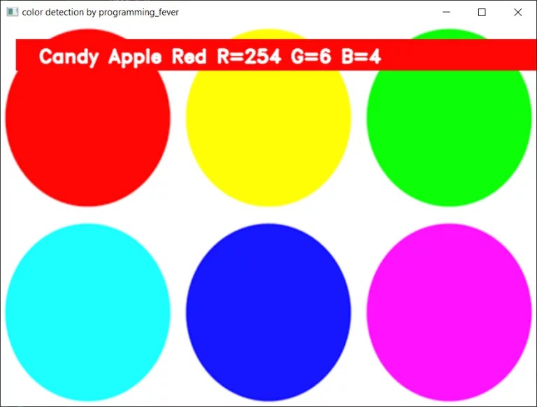 Color Detection using Python Beginner's Reference AskPython