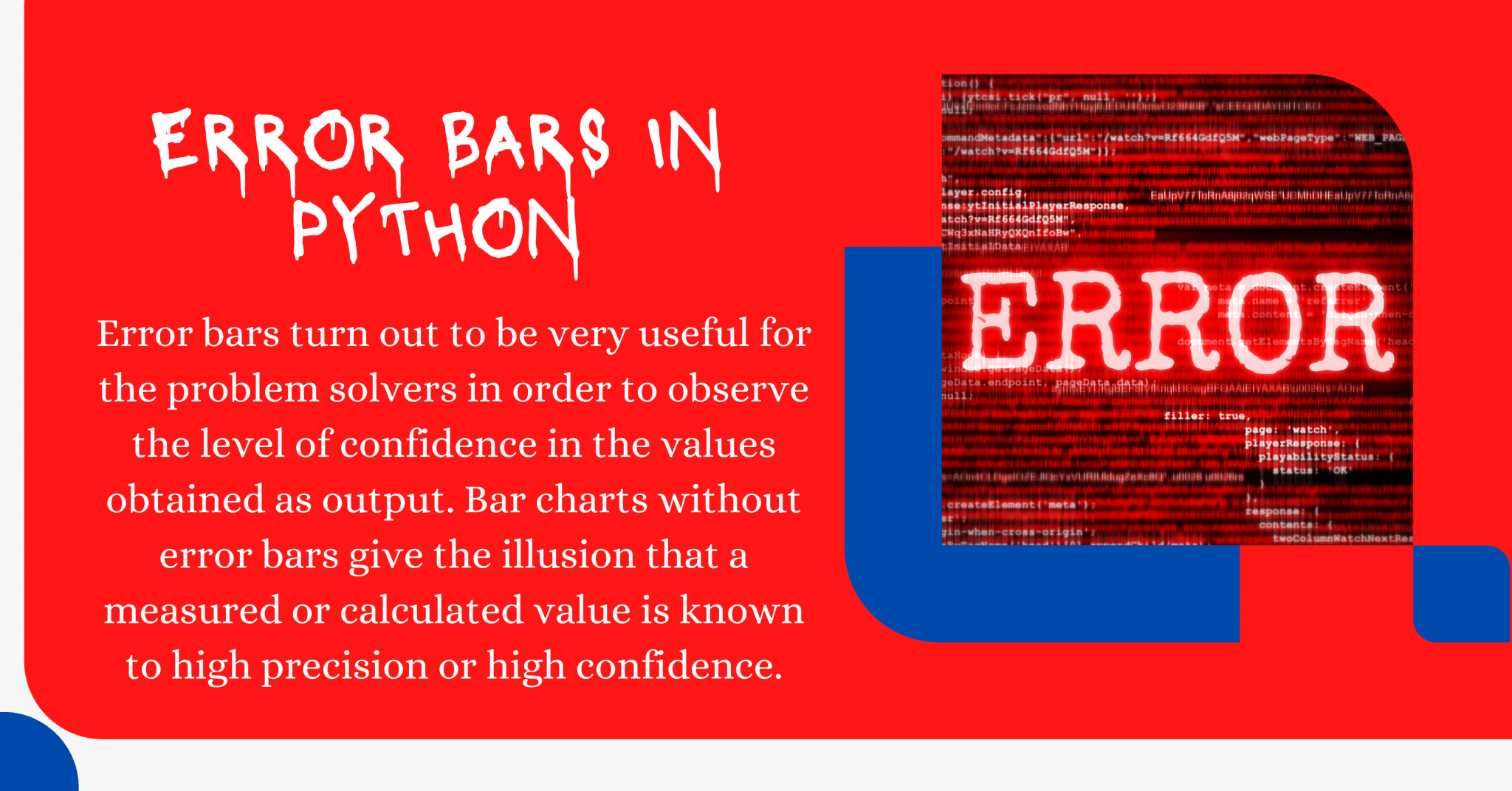 Introduction to Error Bars in Python AskPython