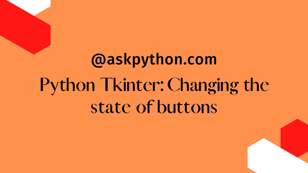 Python tkinter неактивная кнопка