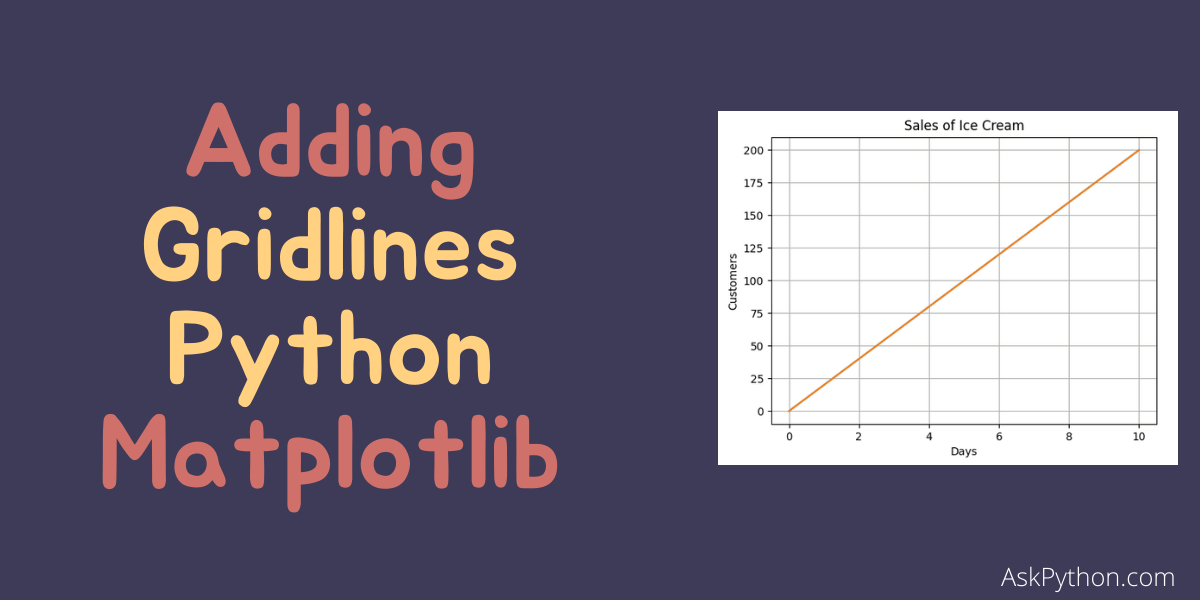 How to Add Grid Lines in Matplotlib? AskPython