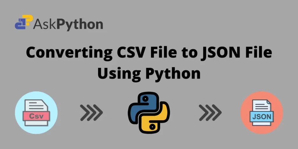 Convert CSV to JSON Using Python A Beginner's Guide AskPython