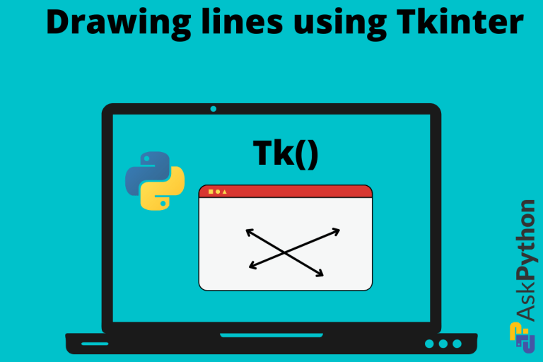 Tkinter Tutorial Drawing a Line Using Tkinter Canvas AskPython