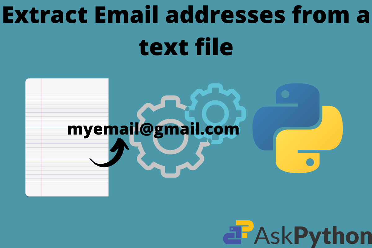 How To Extract Emails From a Text File Using Python AskPython