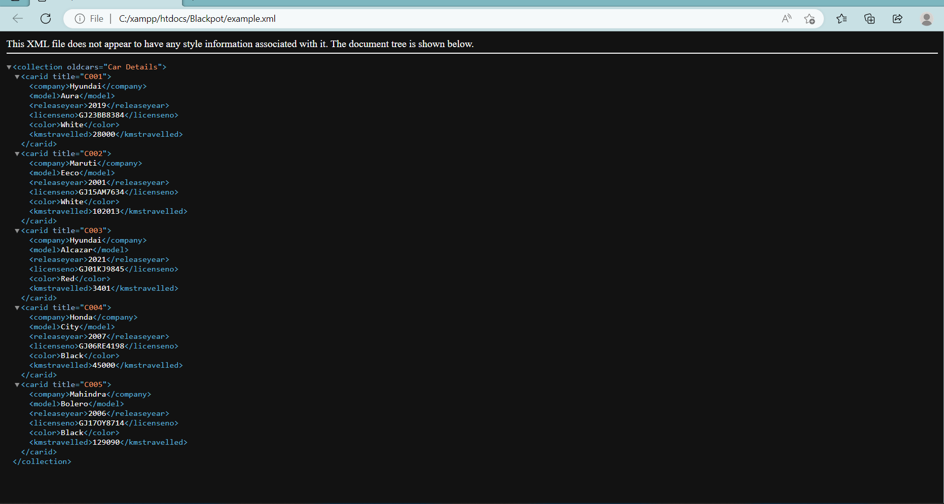 Converting Data in CSV to XML in Python AskPython