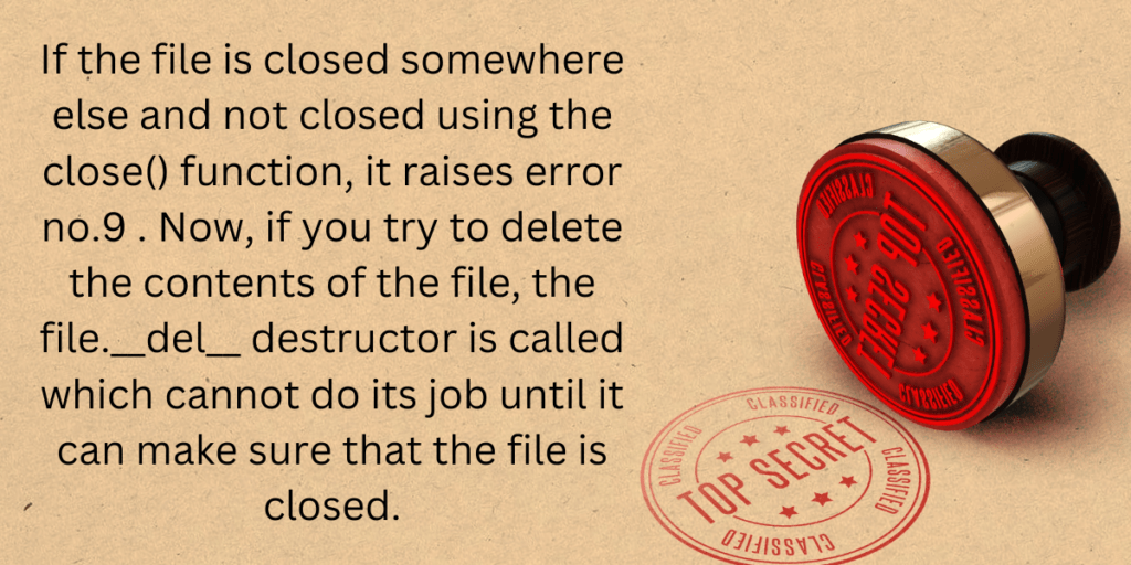 Debug IOError [Errno 9] Bad File Descriptor in os.system() AskPython