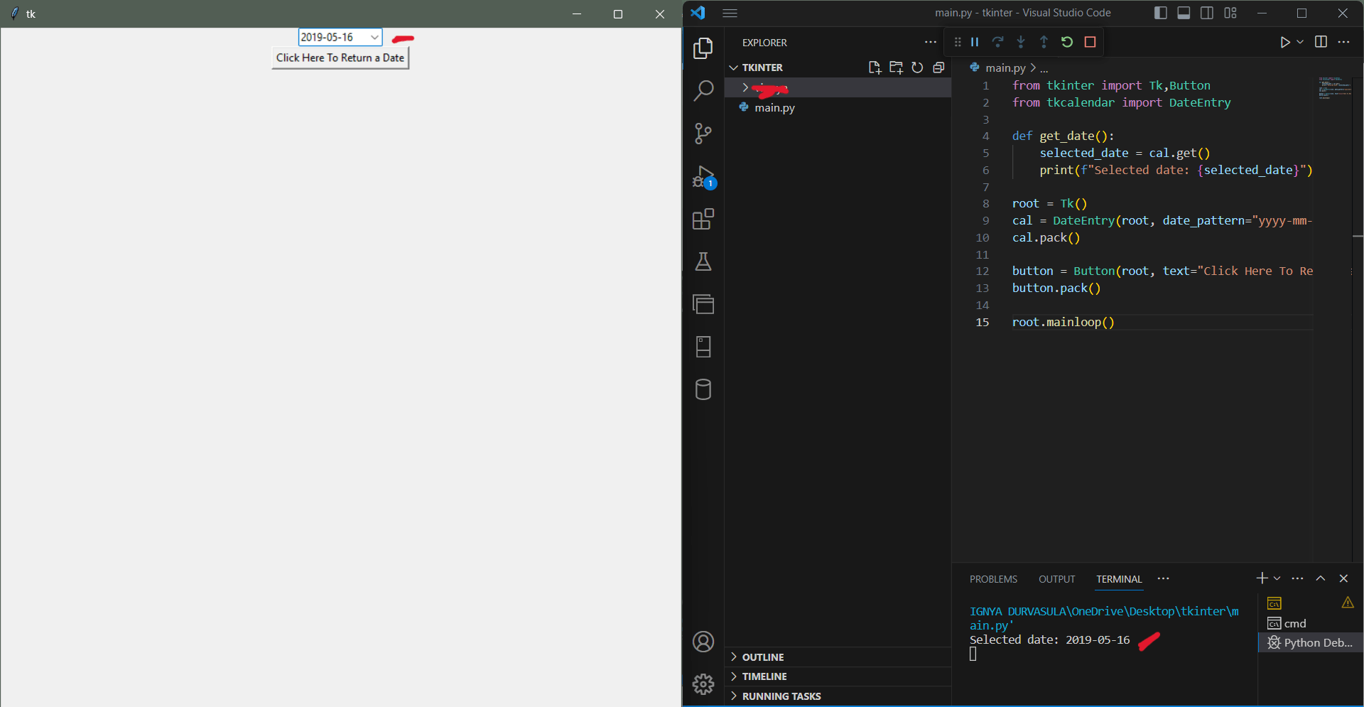 TkinterSimple Drop Down Calendar and Date Picker AskPython