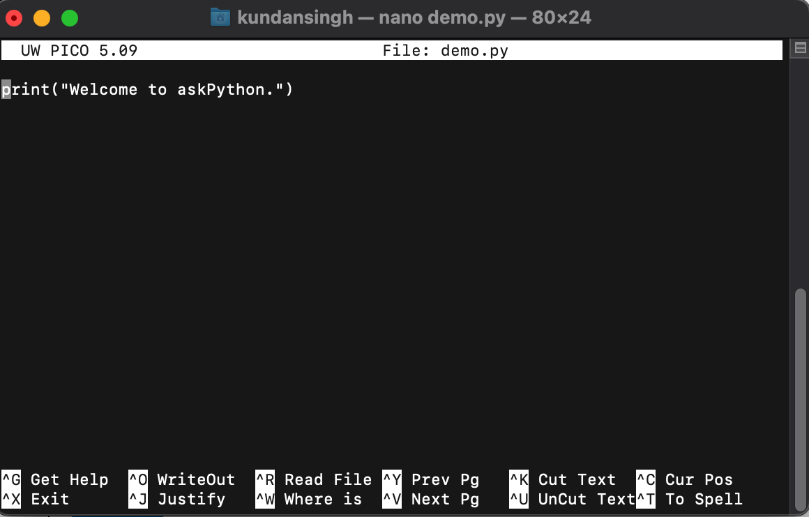 macOS How To Run Python Script On The Terminal? AskPython